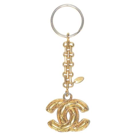 chanel keyring|chanel fluffy keychain.